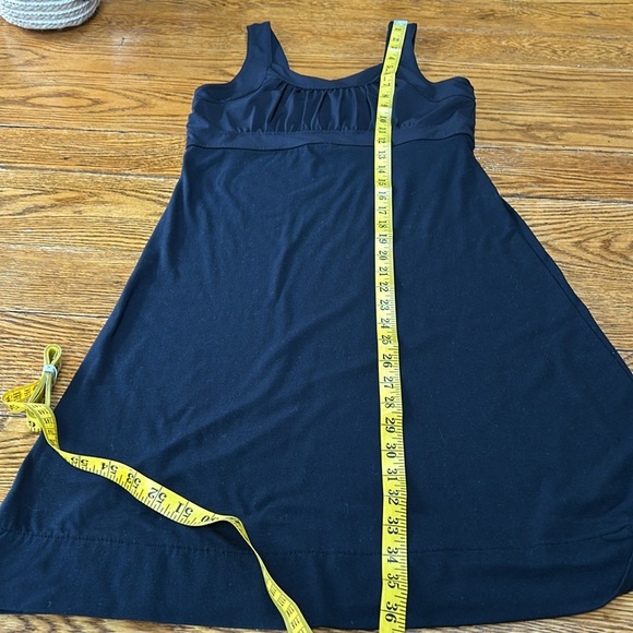 Alpine Design black tank dress with tucked bodice. Size Small.  Good condition. - Picture 7 of 10